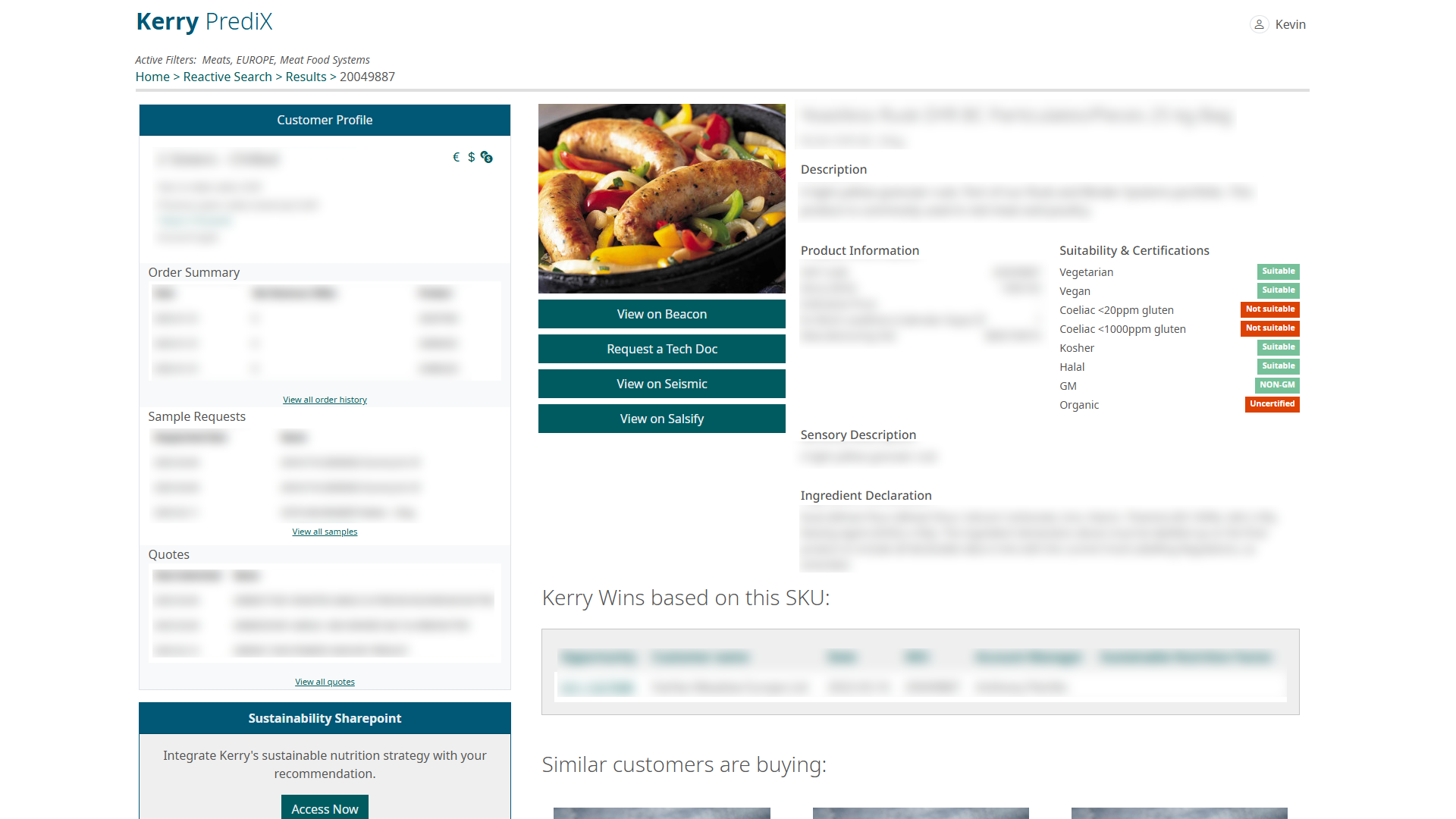 Product details page