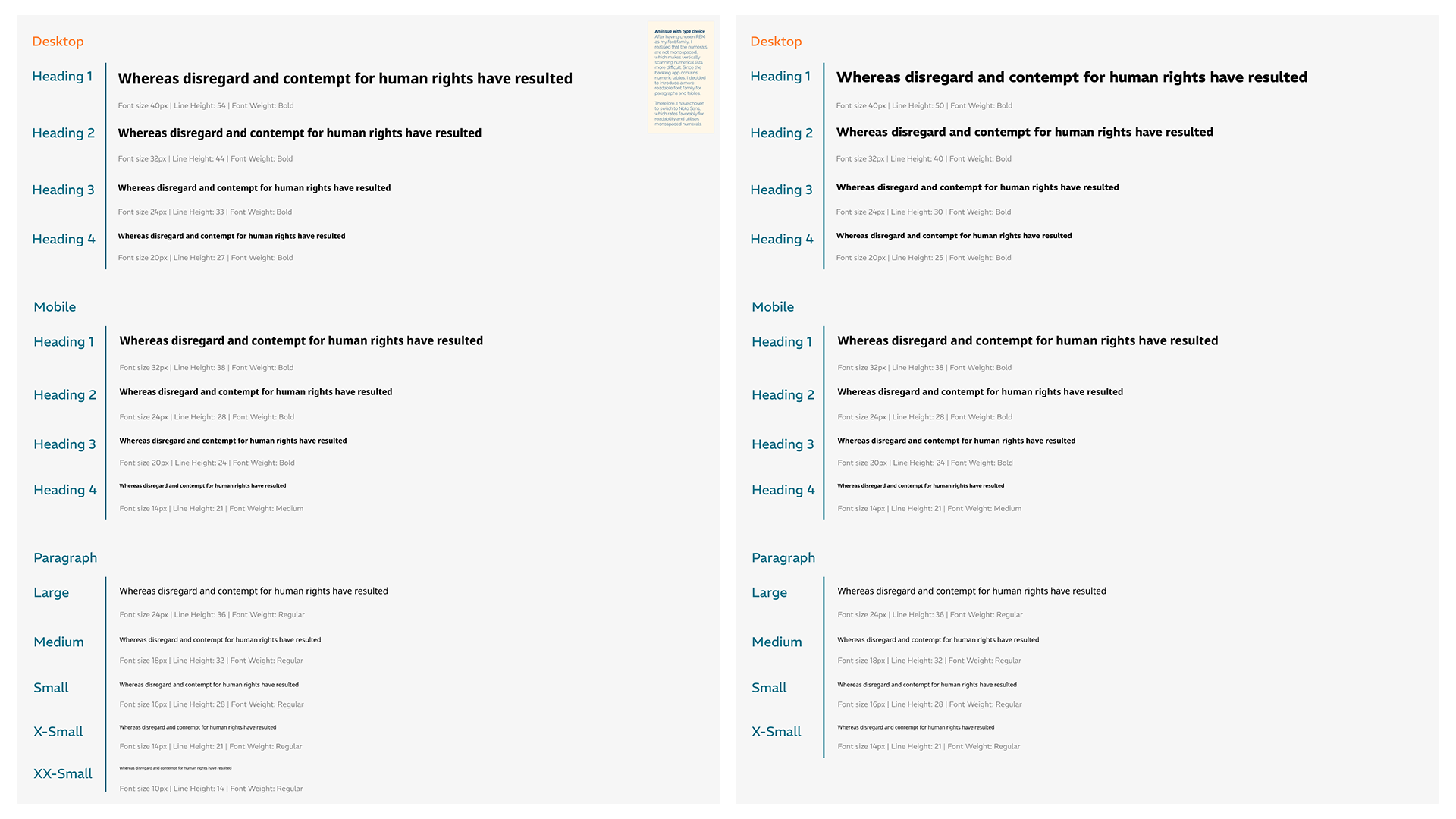 Font selection